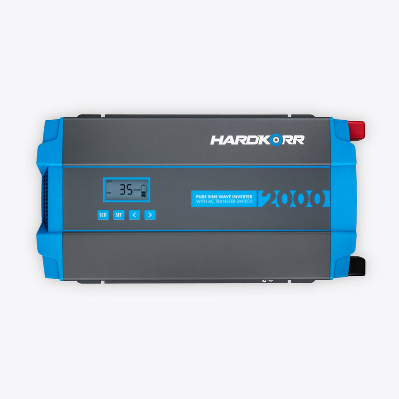 HardKorr 2000W Pure Sine Wave 12V TO 240V Inverter (with AC transfer switch)